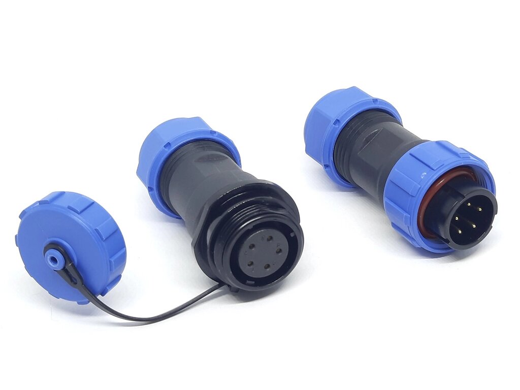 Герметичний роз'єм EKYK SP17(SD17), 5 PIN, IP68 стикувальний від компанії Кладова Майстра на Закупка - фото 1