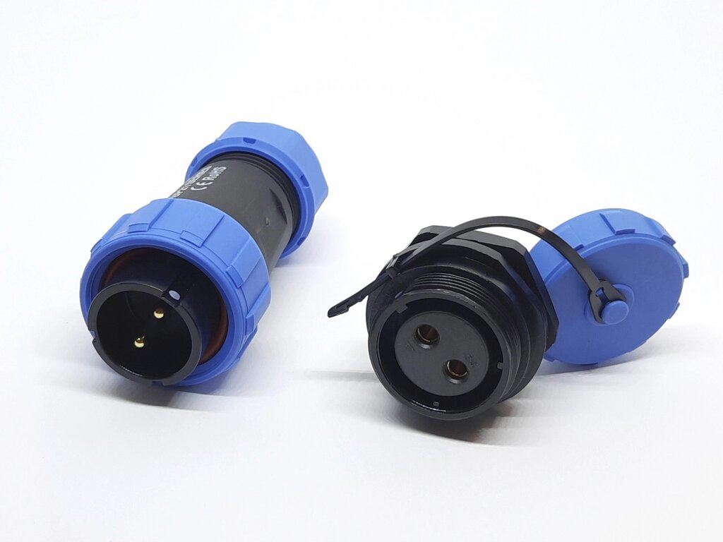 Герметичний роз'єм із захистом IP68 серії EKYK SP21 2Pin 2 контакту від компанії Кладова Майстра на Закупка - фото 1