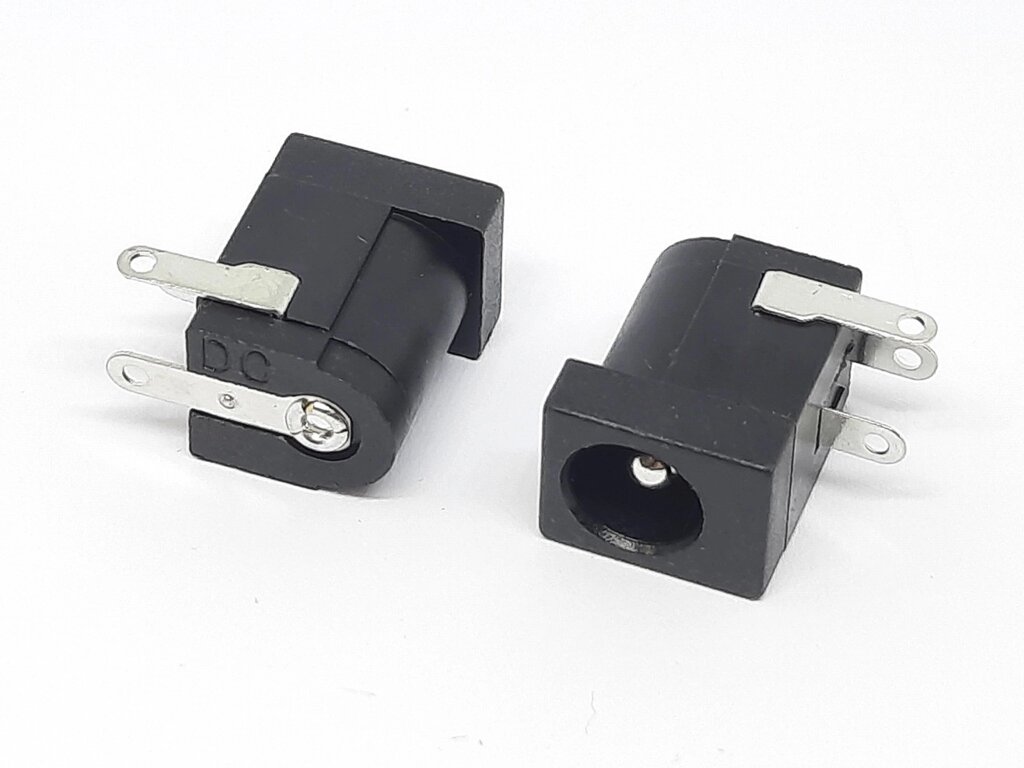 Гніздо живлення латунь нікельована 5,5/2,5 мм DC005 від компанії Кладова Майстра на Закупка - фото 1