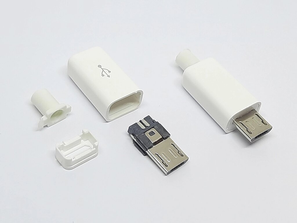 MicroUSB штекер під пайку на кабель від компанії Кладова Майстра на Закупка - фото 1