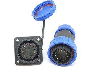 Герметичний роз'єм з квадратним фланцем LD32-11pin IP-68 під викрутку в Одеській області від компанії Кладовая мастера на Закупка