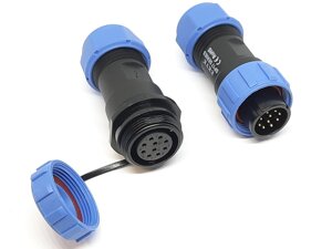 Герметичний роз'єм EKYK SP17(SD17), 10 PIN, IP68 стикувальний в Одеській області від компанії Кладовая мастера на Закупка