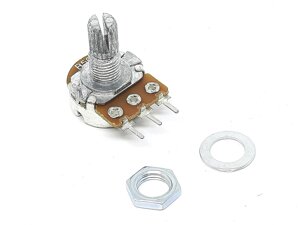 Змінний резистор (потенціометр) 500 Ом (WH148-B500) моно L=15 мм в Одеській області від компанії Кладовая мастера на Закупка
