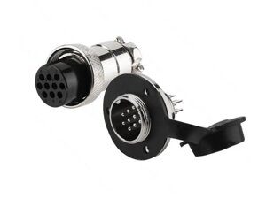 Роз'єм GX20-10pin комплект (Гніздо з фланцем та вологозахисною заглушкою + штекер) в Одеській області від компанії Кладовая мастера на Закупка