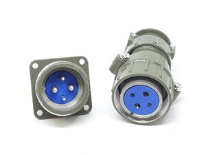 Металевий силовий роз'єм P28K2Q на 4 контакти в Одеській області від компанії Кладовая мастера на Закупка