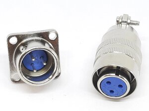 Роз'єм XS12-3pin комплект (Гніздо з фланцем+ штекер) в Одеській області від компанії Кладовая мастера на Закупка