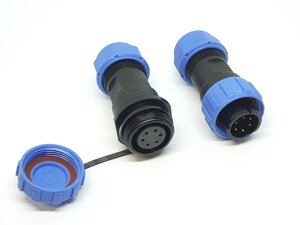 Герметичний роз'єм EKYK SP17(SD17), 6 PIN, IP68 стикувальний в Одеській області від компанії Кладовая мастера на Закупка