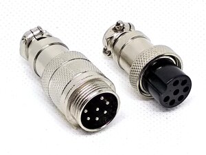 Роз'єм GX16-7 контактів з'єднувальний (7pin) пара в Одеській області від компанії Кладовая мастера на Закупка