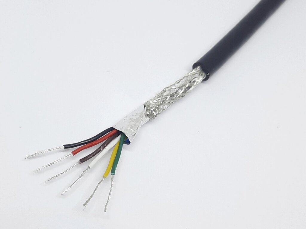 Провід екранований мідний RVSP вита пара 6-жильний 0.2мм2/24AWG від компанії Кладова Майстра на Закупка - фото 1