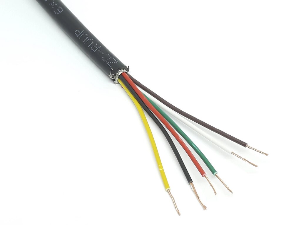 Провід екранований мідний RVVP 6-жильний 0.3мм2/22AWG від компанії Кладова Майстра на Закупка - фото 1