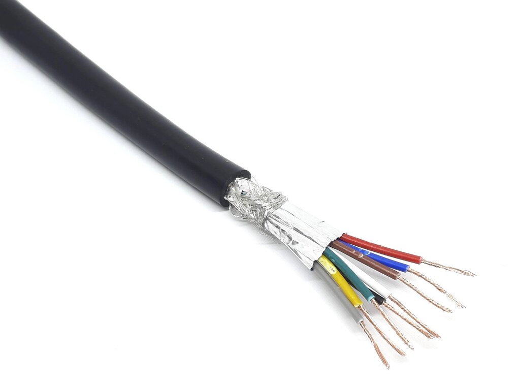 Провід екранований мідний RVVP 8-жильний 0.3мм2/22AWG від компанії Кладова Майстра на Закупка - фото 1