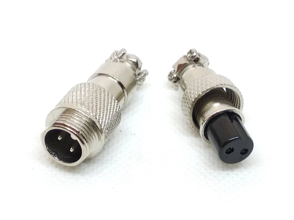 Роз'єм GX12-2 (M12-2, RS765) кабель-кабель від компанії Кладова Майстра на Закупка - фото 1