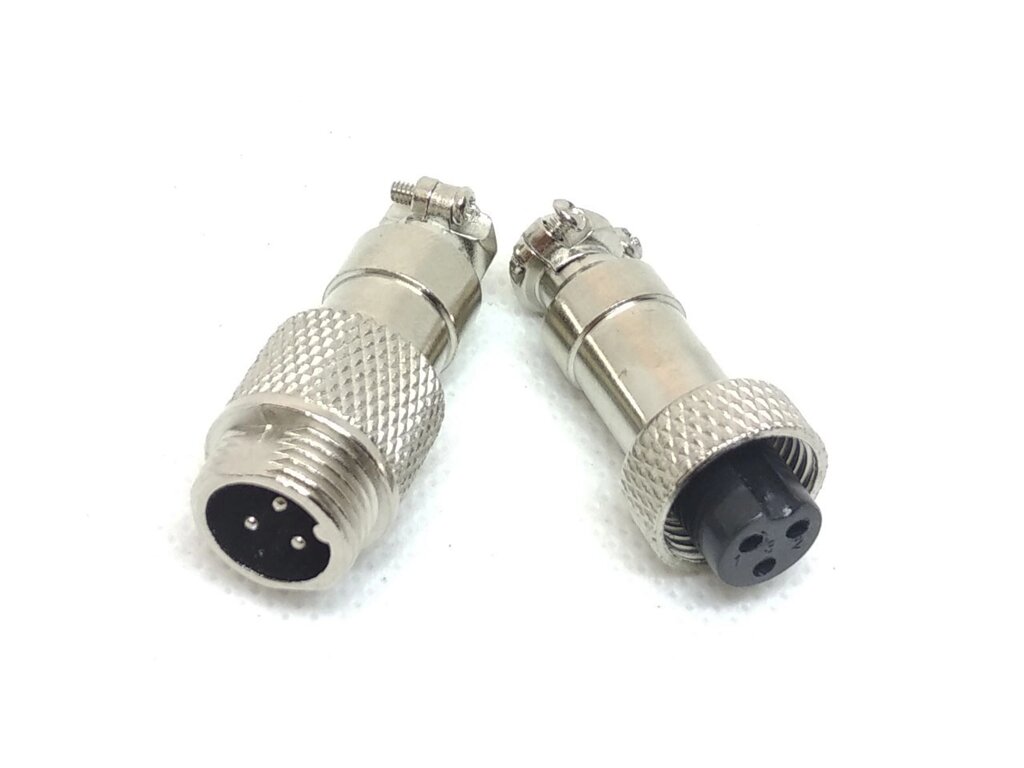 Роз'єм GX12-3 (M12-3, RS765) кабель-кабель від компанії Кладова Майстра на Закупка - фото 1