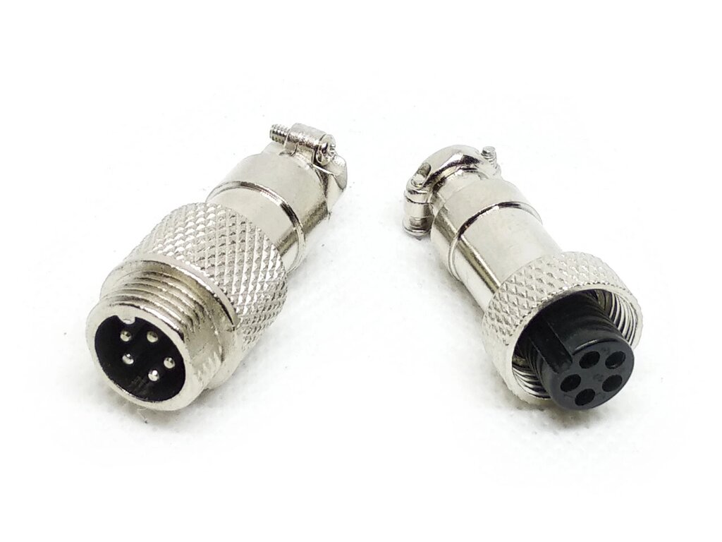 Роз'єм GX12-5 (M12-5, RS765) кабель-кабель від компанії Кладова Майстра на Закупка - фото 1