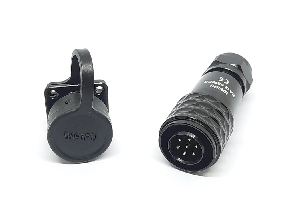 Роз'єм SA12-7P 7 контактів квадратний фланець пара від компанії Кладова Майстра на Закупка - фото 1