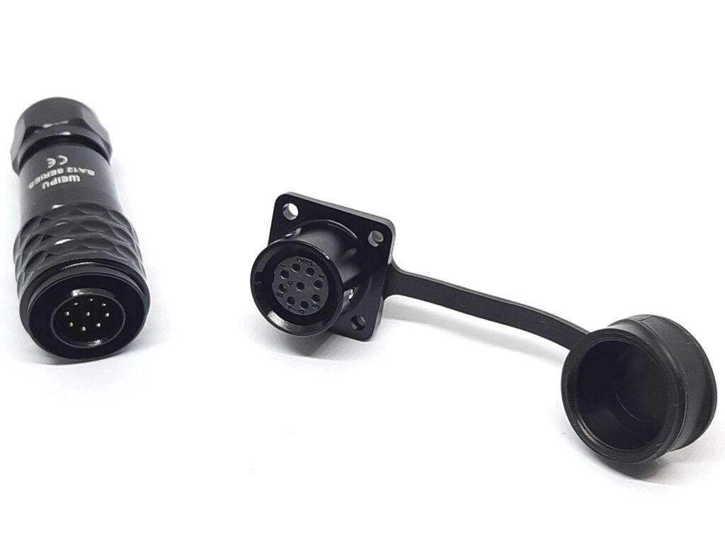 Роз'єм SA12-9P 9 контактів квадратний фланець пара від компанії Кладова Майстра на Закупка - фото 1