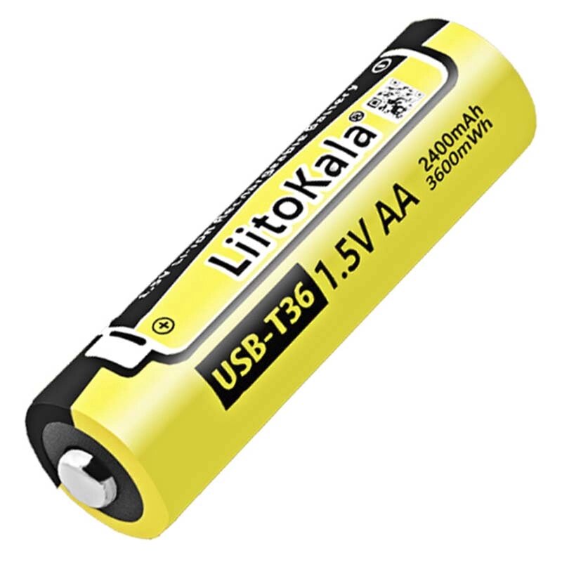 Акумулятор LiitoKala USB T36 (AA) / 2400 mAh / 3600 mWh / Type-C Original від компанії Інтернет-магазин VNGSM - фото 1