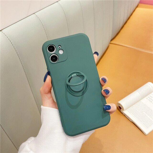 Чохол Gelius Ring Holder Case для Samsung A035 (A03) Dark Green від компанії Інтернет-магазин VNGSM - фото 1