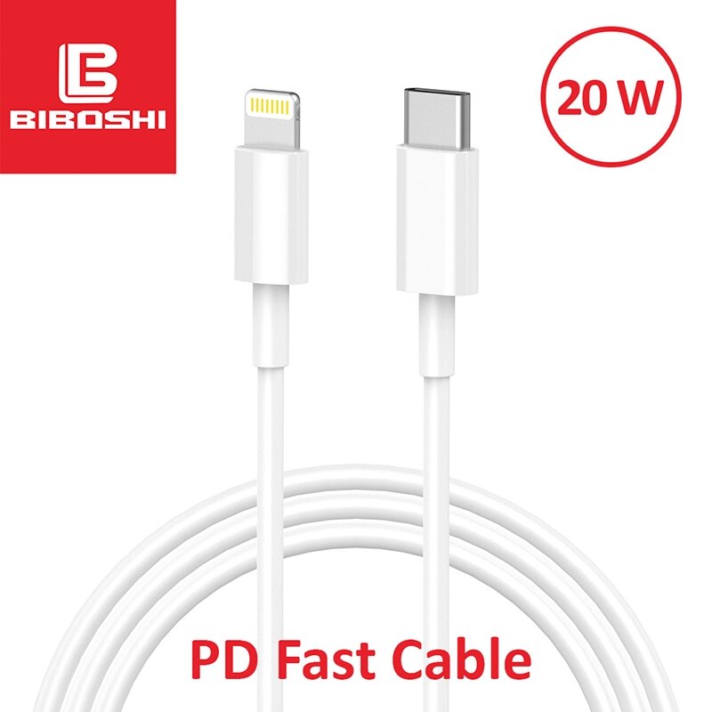 Кабель Biboshi A09 Type-C - Lightning 1m 5A white від компанії Інтернет-магазин VNGSM - фото 1
