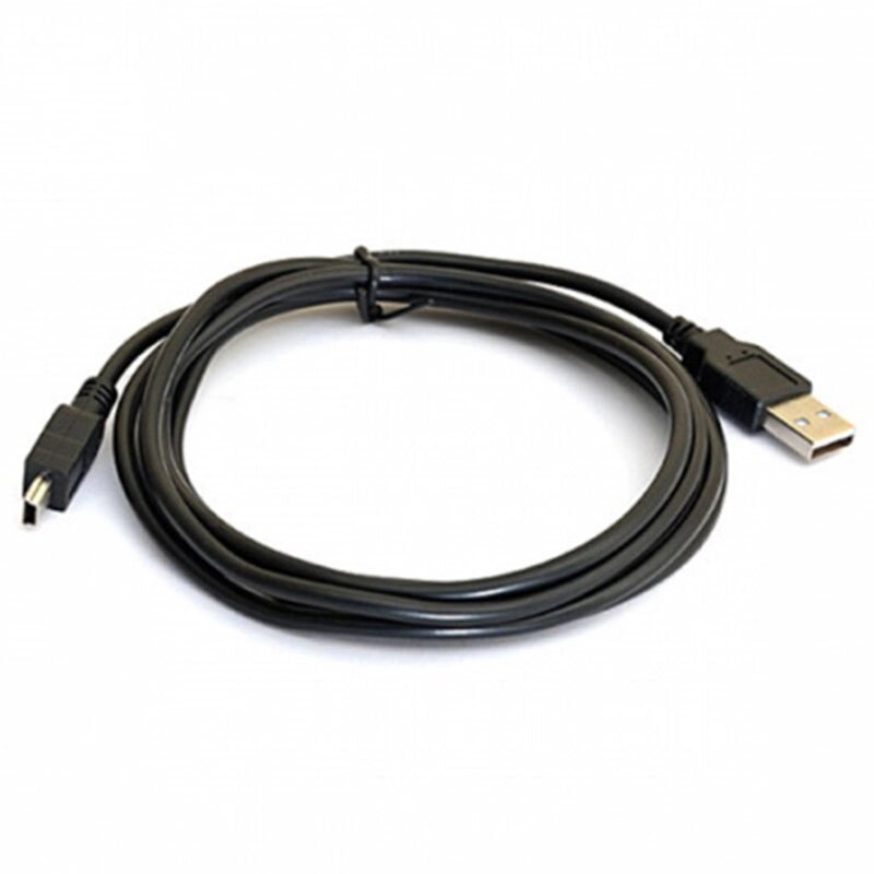 Кабель USB 2.0 (AM/Mini 5 pin) 1,5 м, чорний від компанії Інтернет-магазин VNGSM - фото 1