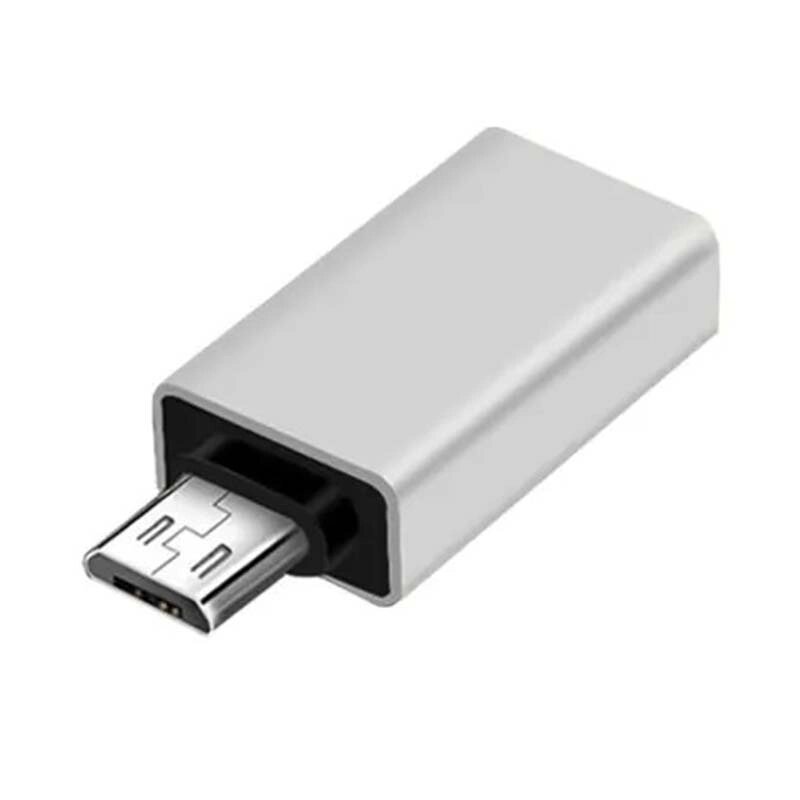 OTG перехідник Micro-USB - USB 3.0 адаптер Сірий від компанії Інтернет-магазин VNGSM - фото 1