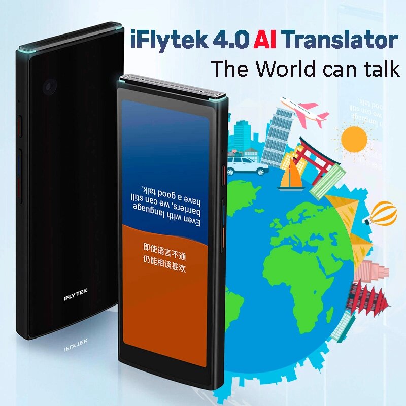 Розумний перекладач iFlytek 4.0 зі штучним інтелектом / 2000 mAh / Bluetooth / LTE від компанії Інтернет-магазин VNGSM - фото 1