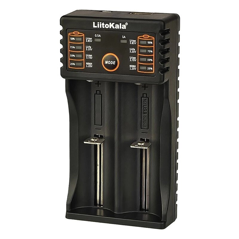 Універсальний зарядний пристрій LiitoKala Lii-202 для 18650, AA, AAA Li-Ion, LiFePO4, Ni-MH/Cd + PowerBank від компанії Інтернет-магазин VNGSM - фото 1