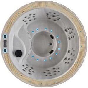 TAORMINA infloor СПА басейн (для вбудовування) Ø208*93 (10730Є) Dimhora