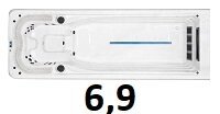 Concord-7000 6,9 * 2,3 * 1,6 SWIMWAVE плавальний спа Конкорд з протитечією FRF