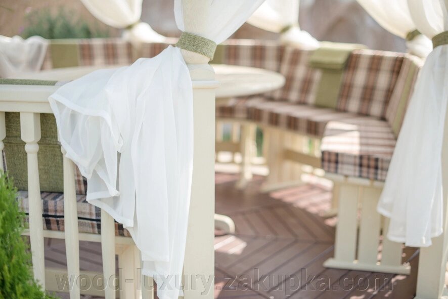 Лавочки для альтанки від компанії Альтанки Wood Luxury - фото 1