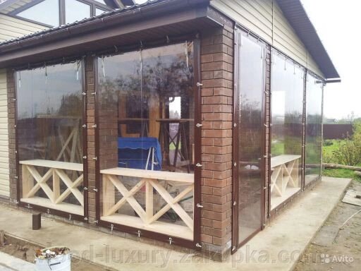 М'які вікна для альтанок і терас. Київ. від компанії Альтанки Wood Luxury - фото 1