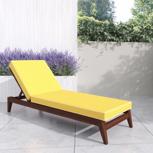 Матрас для лежака Wood Luxury 185х53х8 см Непромокаючий Жовтий.