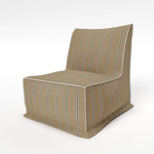 Меблі безкаркасні - вуличне непромокаюче крісло 78*98*90 см бєж.