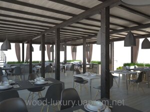 Проектування і виробництво літніх ресторанів і кафе послуги будівельного проектування в Одеській області от компании Беседки Wood Luxury