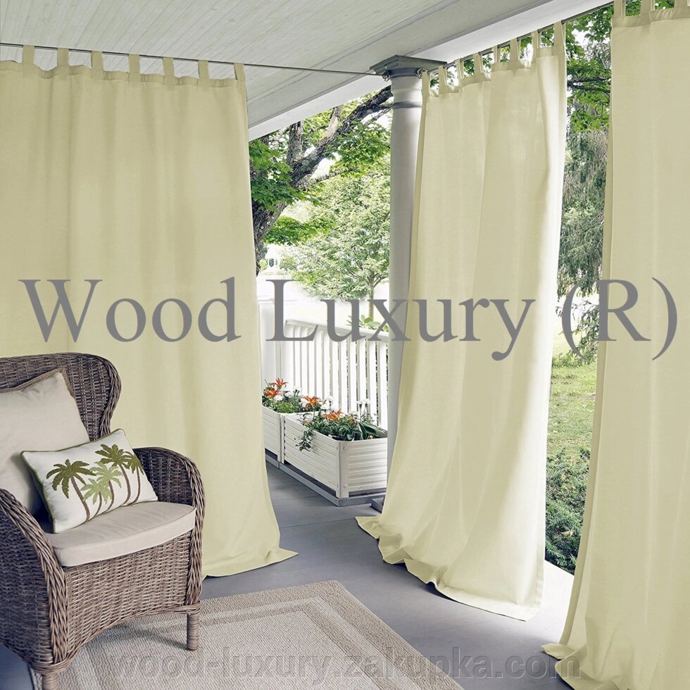 Щільні вуличні штори. від компанії Альтанки Wood Luxury - фото 1