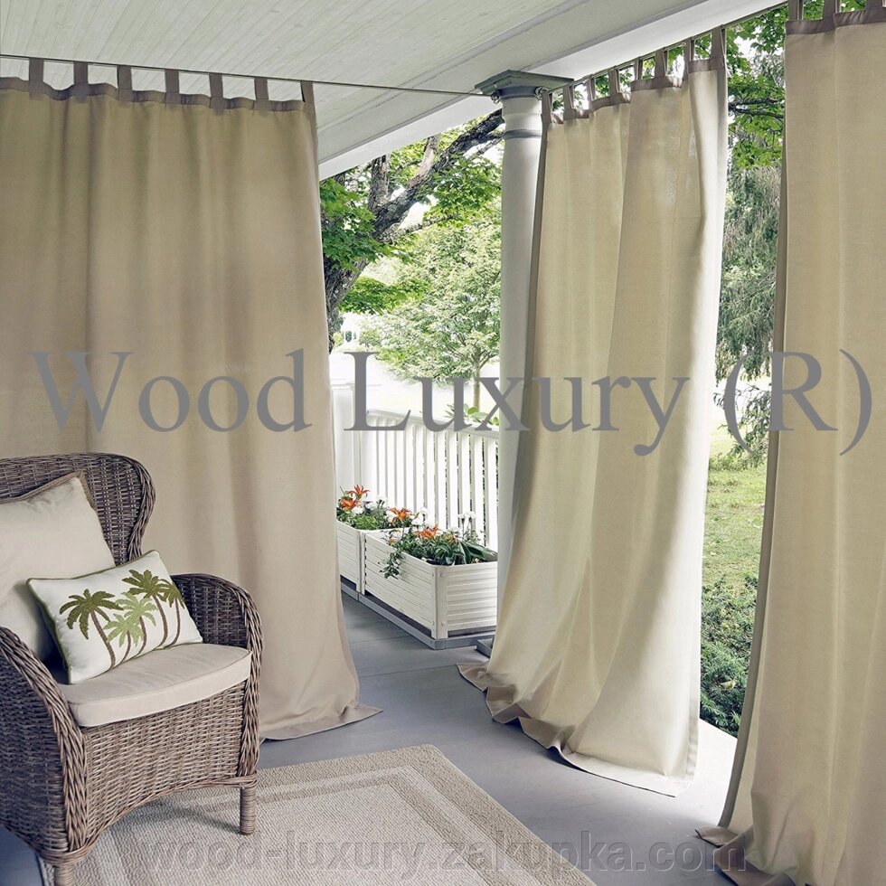 Щільні вуличні штори. від компанії Альтанки Wood Luxury - фото 1