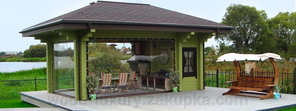 Штори для альтанок купити Одеса (філія) від компанії Альтанки Wood Luxury - фото 1