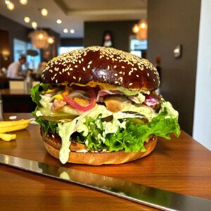 ТОПчик! PRESTO Бургер (320г) в Волинській області від компанії Presto Pizza №1 Доставка піци в Луцьку