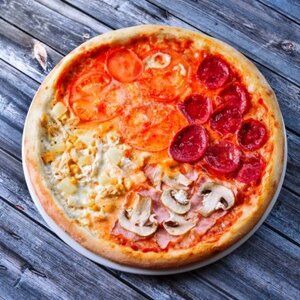 Піца Чотири сезони МЕГА 50 см 760 г в Волинській області от компании Presto Pizza №1 Доставка піци в Луцьку
