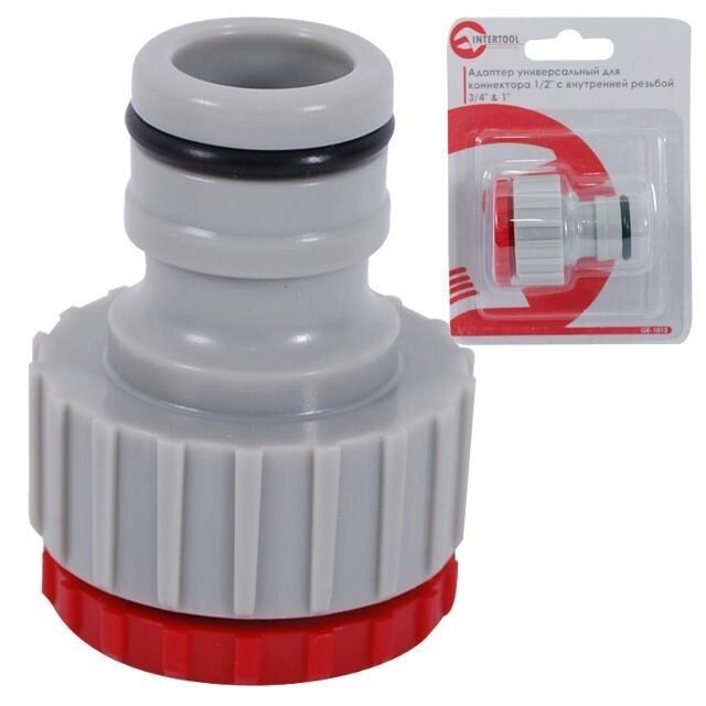 Адаптер универсальный для конектора 3/4" с внутренней резьбой 3/4" & 1" INTERTOOL GE-1012 ##от компании## Интернет-магазин "STORETOOLS" - ##фото## 1