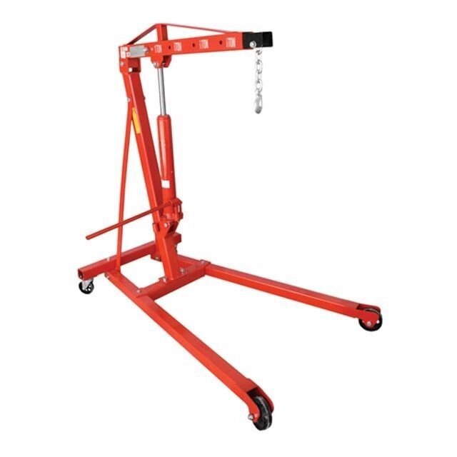 Гідравлічний підкатний кран-знімач двигуна 2 т INTERTOOL GT0808 ##от компании## Інтернет-магазин "STORETOOLS" - ##фото## 1