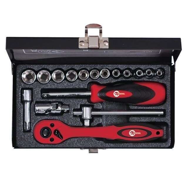 Набор инструмента 1/4", 17ед (гол. 4-13 мм) INTERTOOL ET-6017 ##от компании## Интернет-магазин "STORETOOLS" - ##фото## 1