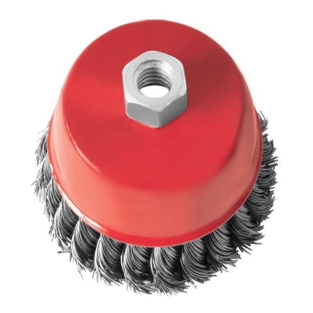 Щетка чашечная 100 мм, для УШМ, М14 (пучки витой проволоки) INTERTOOL BT-2100 ##от компании## Интернет-магазин "STORETOOLS" - ##фото## 1