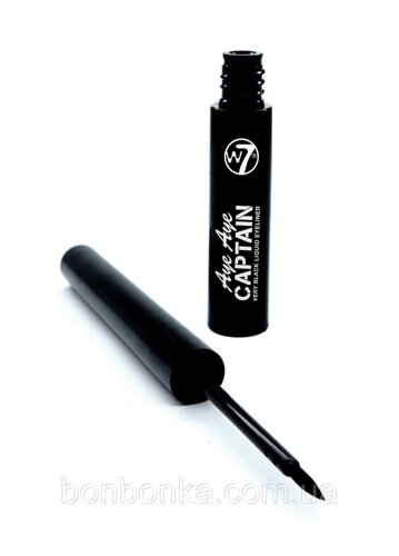 Підводка для очей W7 AYE captain BLACK EYE LINER 5 мл чорний