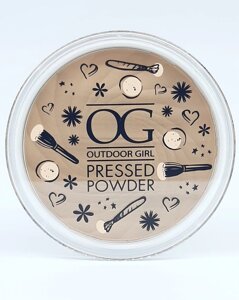 Пудра компактна outdoor GIRL pressed powder translucent 9 г