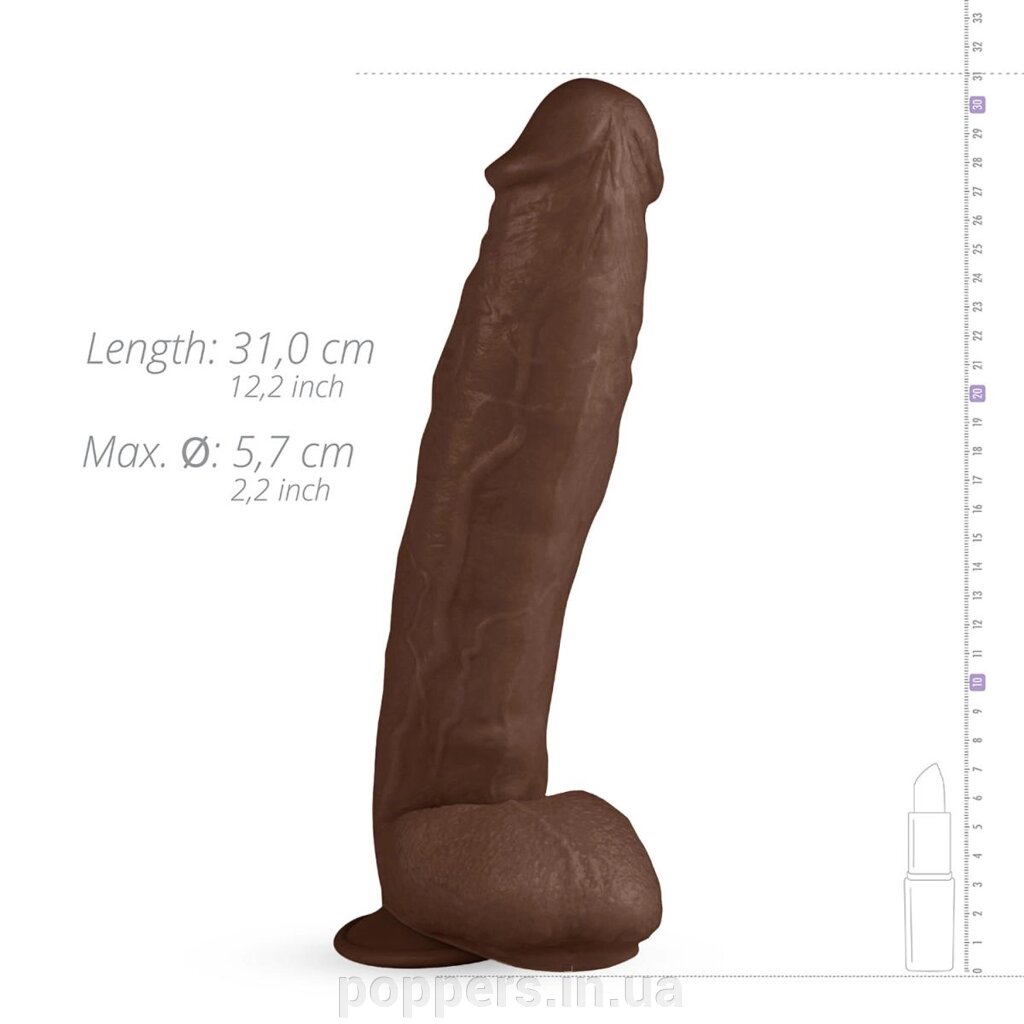 Ділдо Real Fantasy - Travis Realistic Dildo - 31 cm від компанії Попперс: інтернет-секс шоп - фото 1