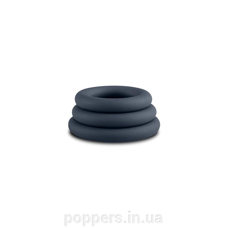 Кільця ерекційні Boners 3шт. силікон круглі від компанії Попперс: інтернет-секс шоп - фото 1