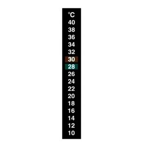 Термометр наклейка для акваріума 10-40C 13см, акваріумний градусник