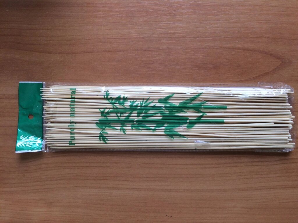 Бамбукові палички для шашлику 30см, Д-2,5мм від компанії ПП "Макоша-ПАК" - фото 1