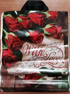 Пакет з петлевою ручкою Троянди 38 * 43 см